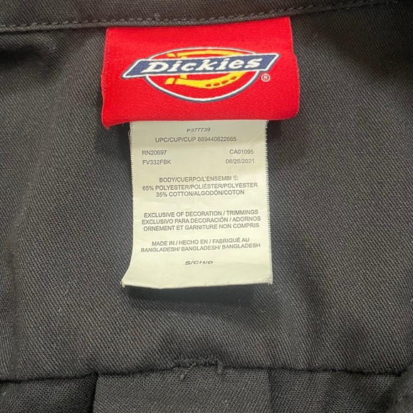 Dickies Women's FLEX Cooling Short Sleeve Coverall Jumpsuit Romper Black Size S - Picture 12 of 14